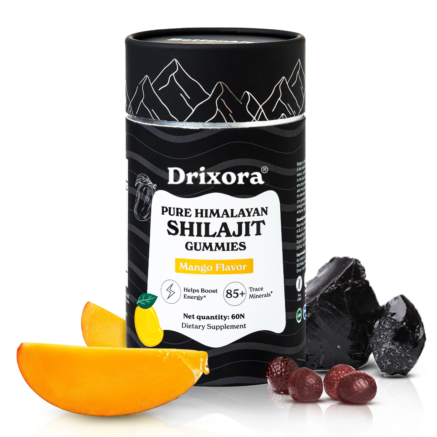 DRIXORA® Pure Shilajit Resin Gummies