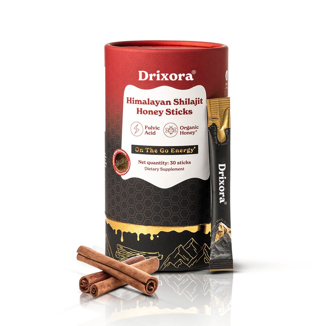 DRIXORA® GOLD+ Shilajit Honey Sticks