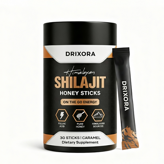 DRIXORA® GOLD+ Shilajit Honey Sticks