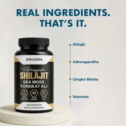 DRIXORA® GOLD+ Shilajit Capsules