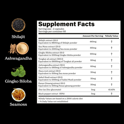 DRIXORA® GOLD+ Shilajit Capsules