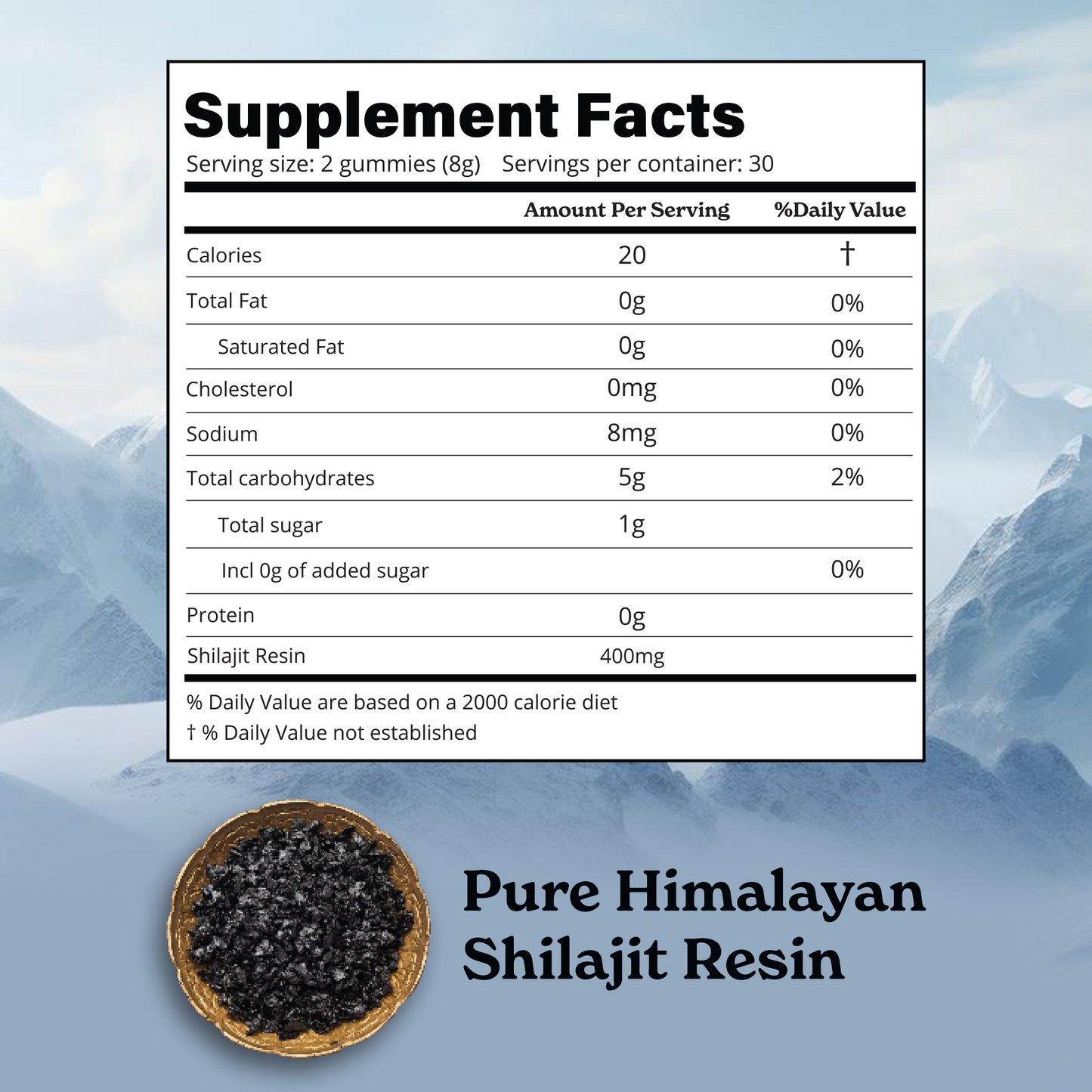 DRIXORA® Pure Shilajit Resin Gummies