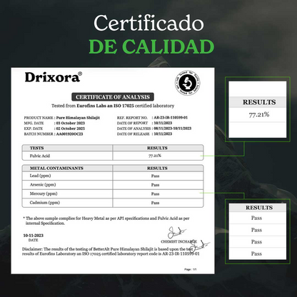 DRIXORA® Himalayan Shilajit Resin