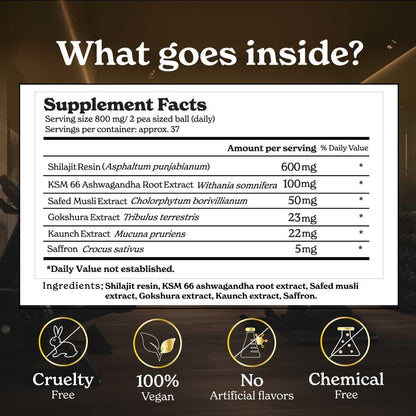 DRIXORA® GOLD+ Himalayan Shilajit Resin